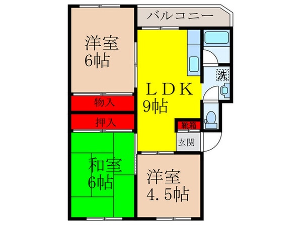 シャンポ－ル八王寺の物件間取画像